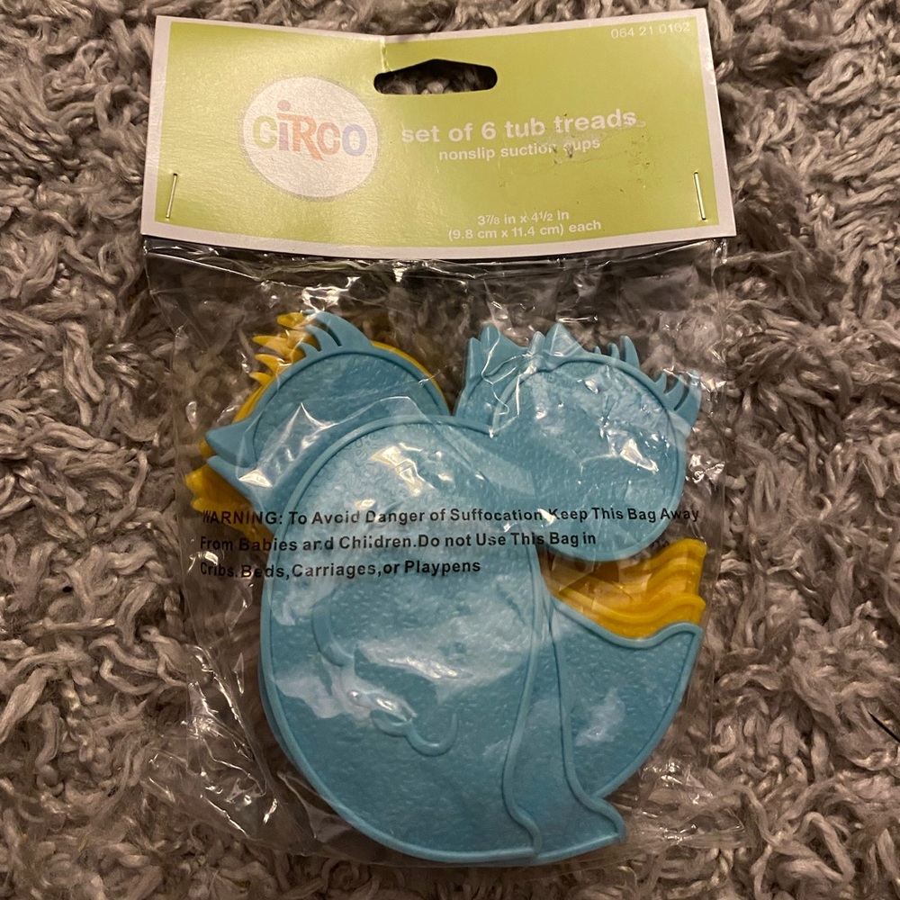 Set of 6 duck bath treads